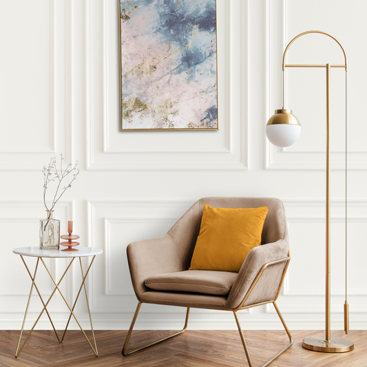 Elegant Golden Floor Lamp