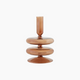 Glossy Brown Mini Vase