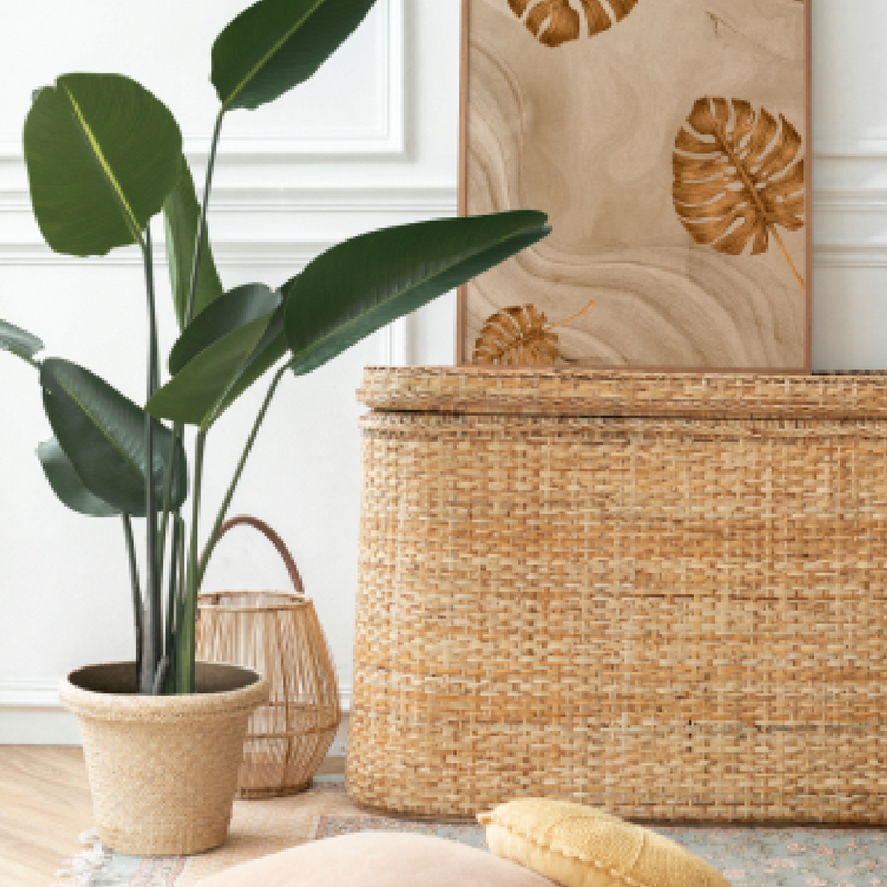 Handcrafted Woven Medium Seagrass Basket