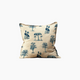 Nature Party Blue Pillow Cover