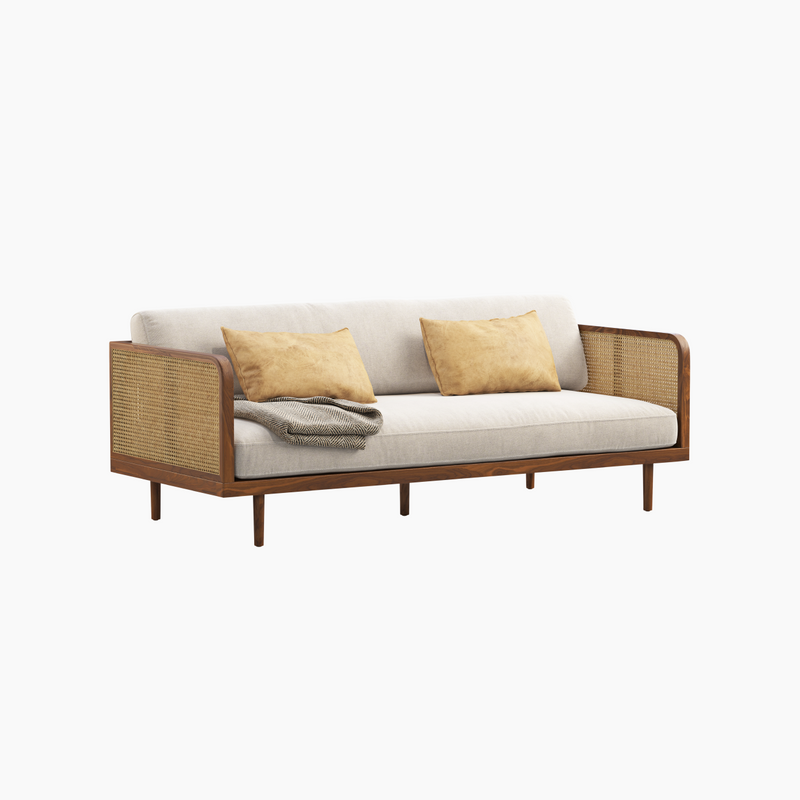 Sheesham Wood Living Room Sofa