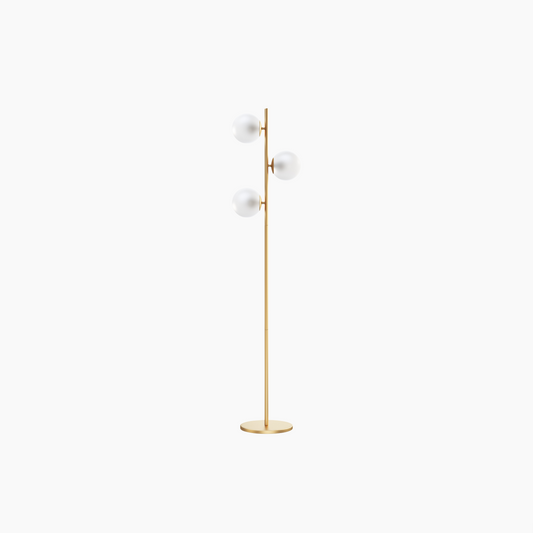 Staggered Glass 3-Light Floor Lamp